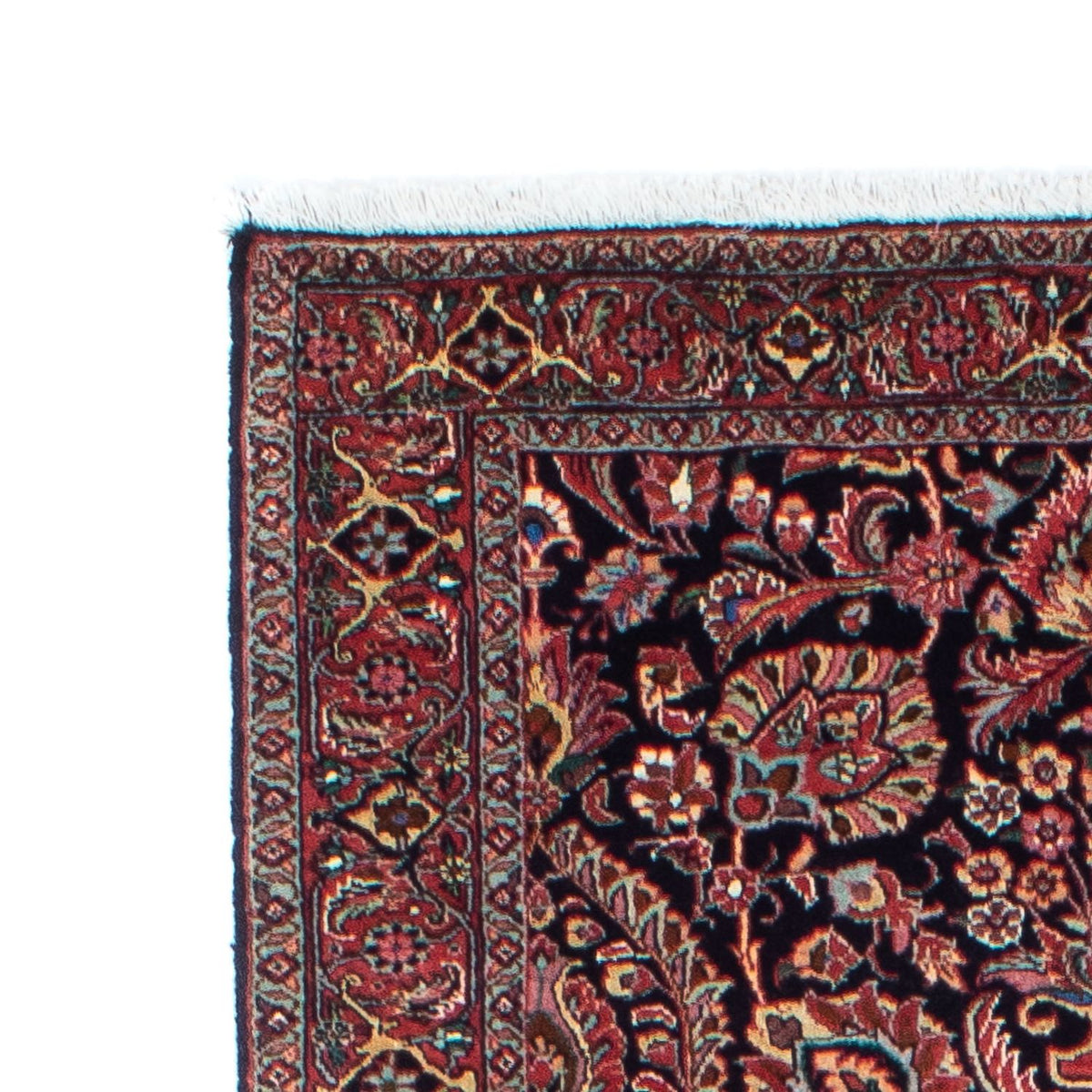 Tapis de couloir Tapis persan - Bidjar - 298 x 83 cm - bleu foncé