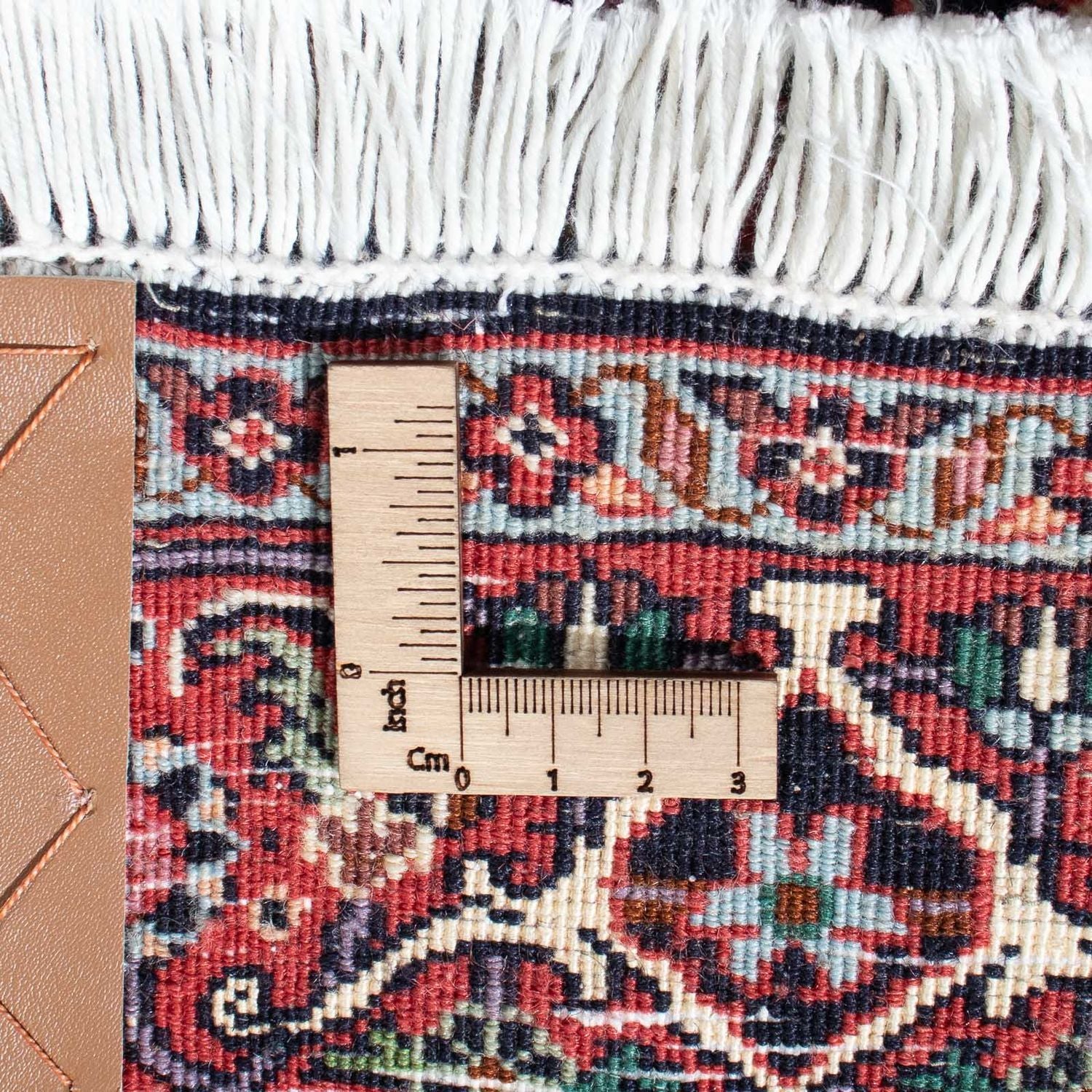 Tapis de couloir Tapis persan - Bidjar - 298 x 83 cm - bleu foncé