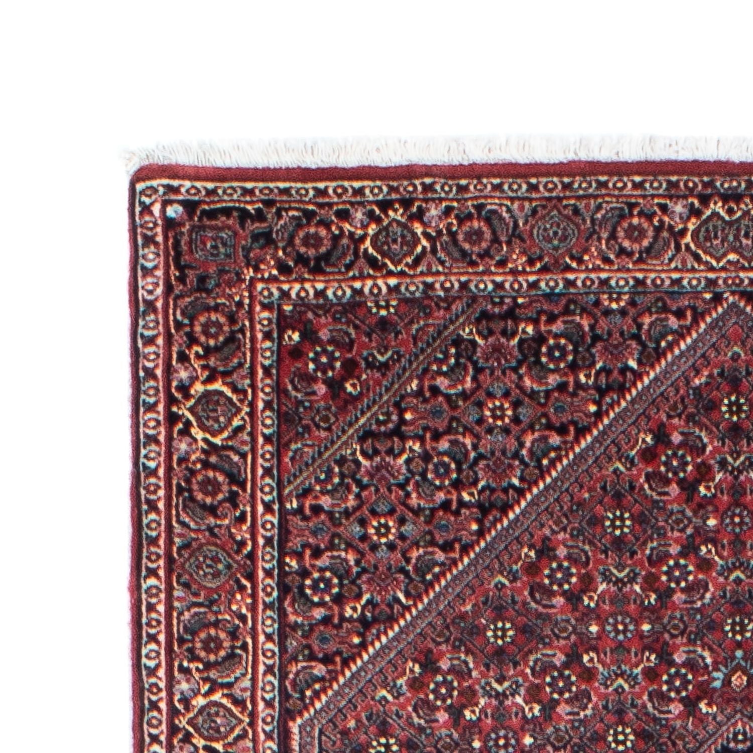 Tapis de couloir Tapis persan - Bidjar - 294 x 90 cm - rouge clair