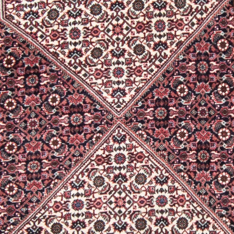 Tapis de couloir Tapis persan - Bidjar - 418 x 86 cm - rouge clair