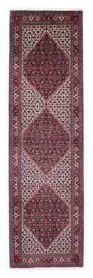 Tapis de couloir Tapis persan - Bidjar - 295 x 85 cm - rouge