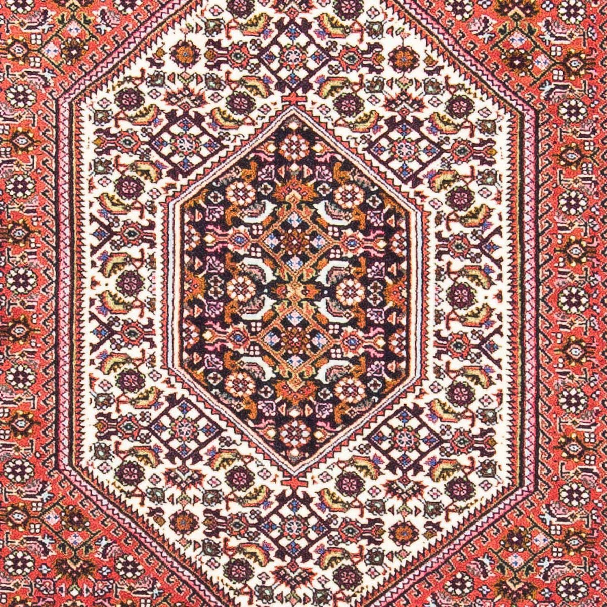 Tapis persan - Bidjar - 161 x 90 cm - rouge clair