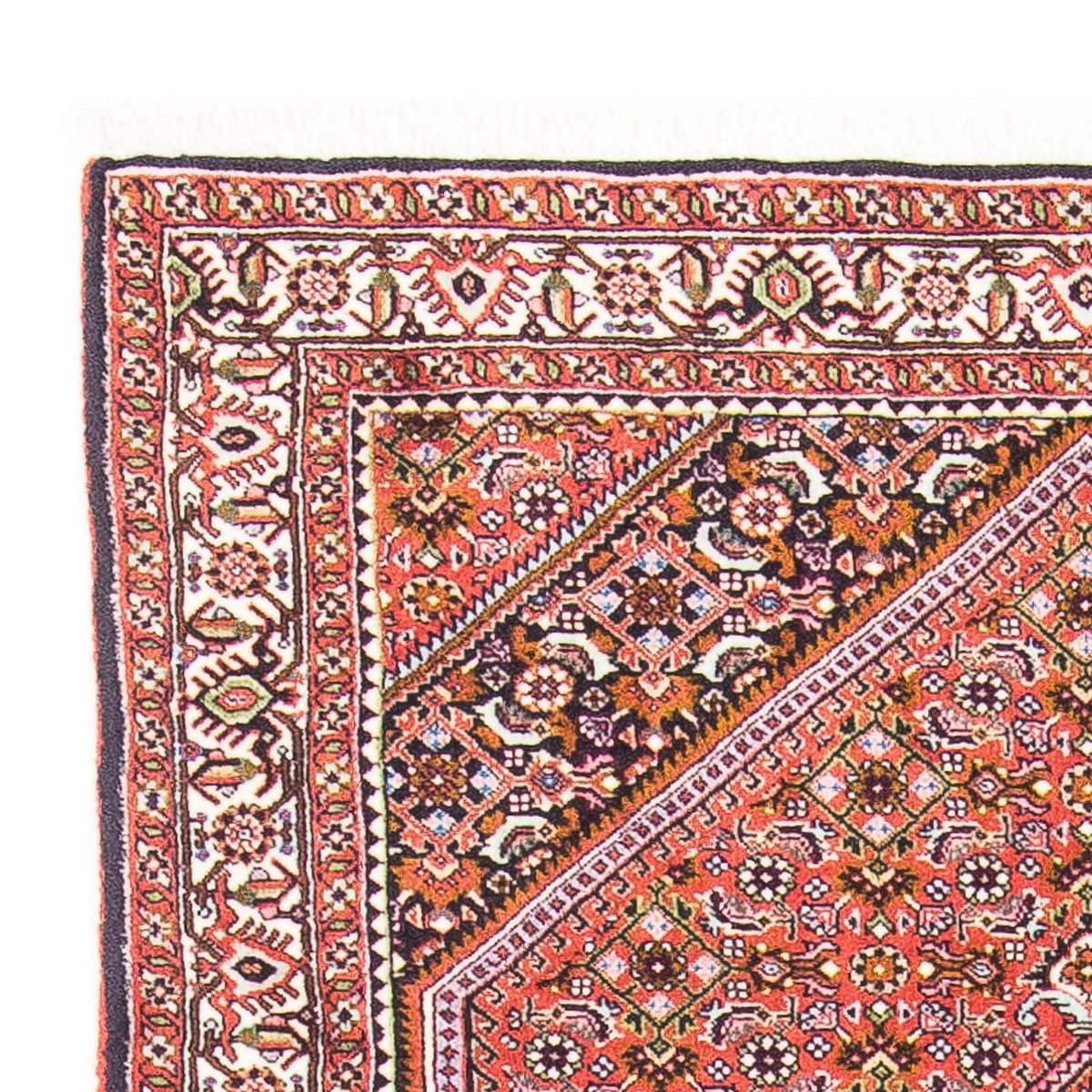 Tapis persan - Bidjar - 161 x 90 cm - rouge clair