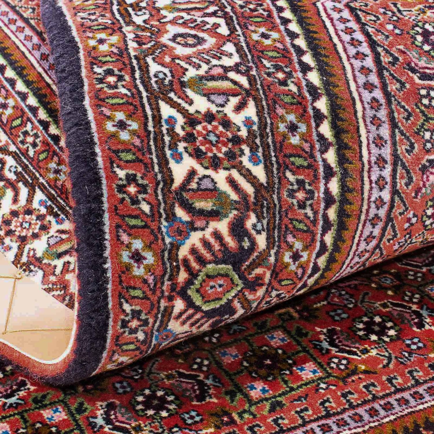 Tapis persan - Bidjar - 161 x 90 cm - rouge clair