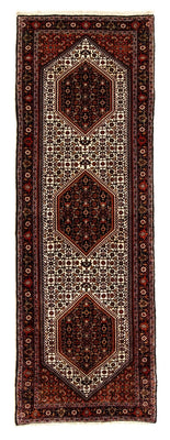 Tapis de couloir Tapis persan - Bidjar - 235 x 74 cm - rouge foncé