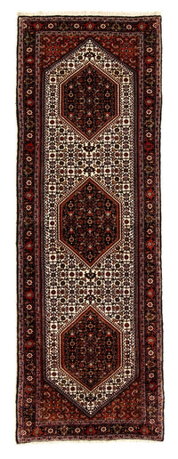 Tapis de couloir Tapis persan - Bidjar - 235 x 74 cm - rouge foncé