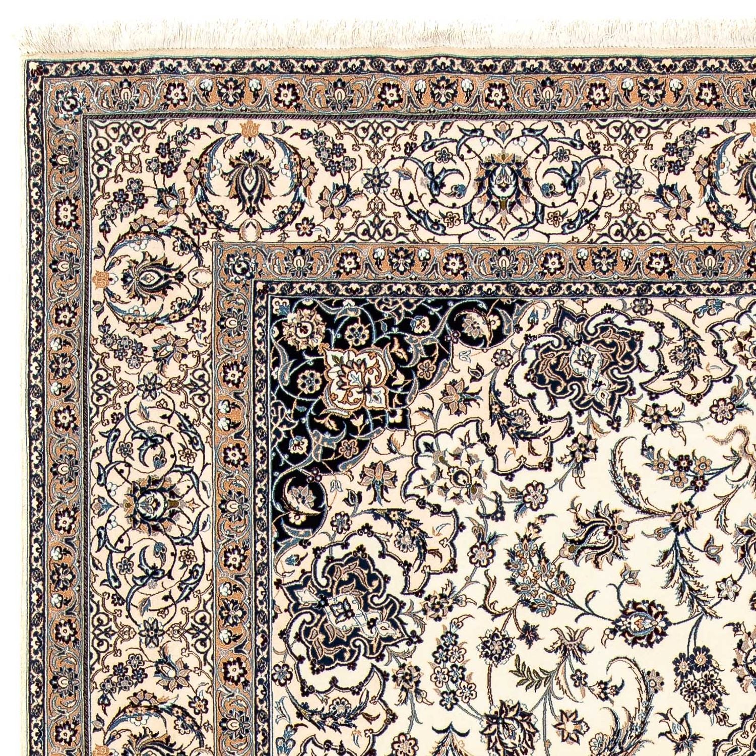 Tapis persan - Nain - Premium - 328 x 218 cm - beige