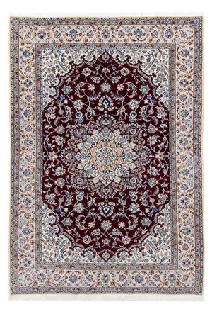 Tapis persan - Nain - Royal - 305 x 201 cm - rouge foncé