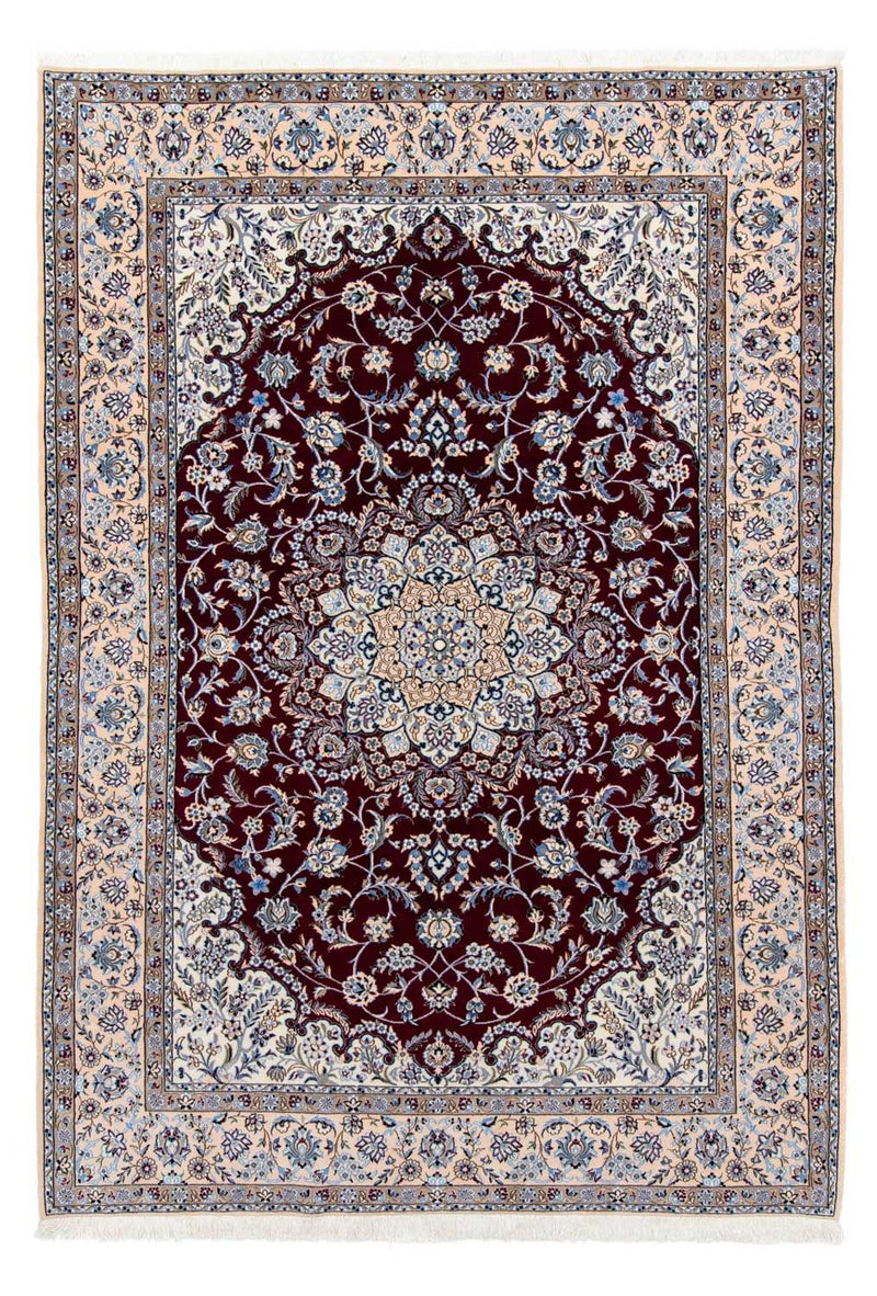 Tapis persan - Nain - Royal - 305 x 201 cm - rouge foncé