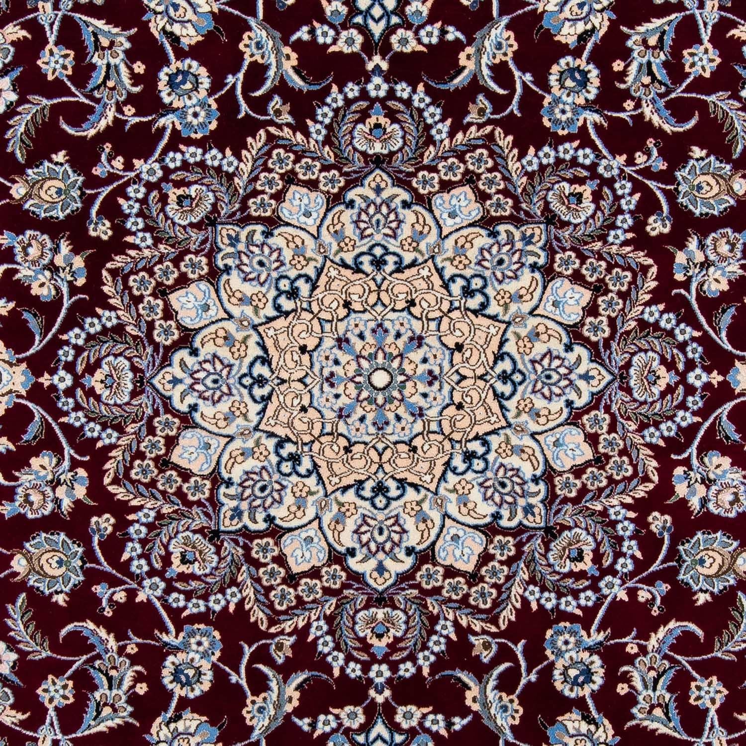 Tapis persan - Nain - Royal - 305 x 201 cm - rouge foncé