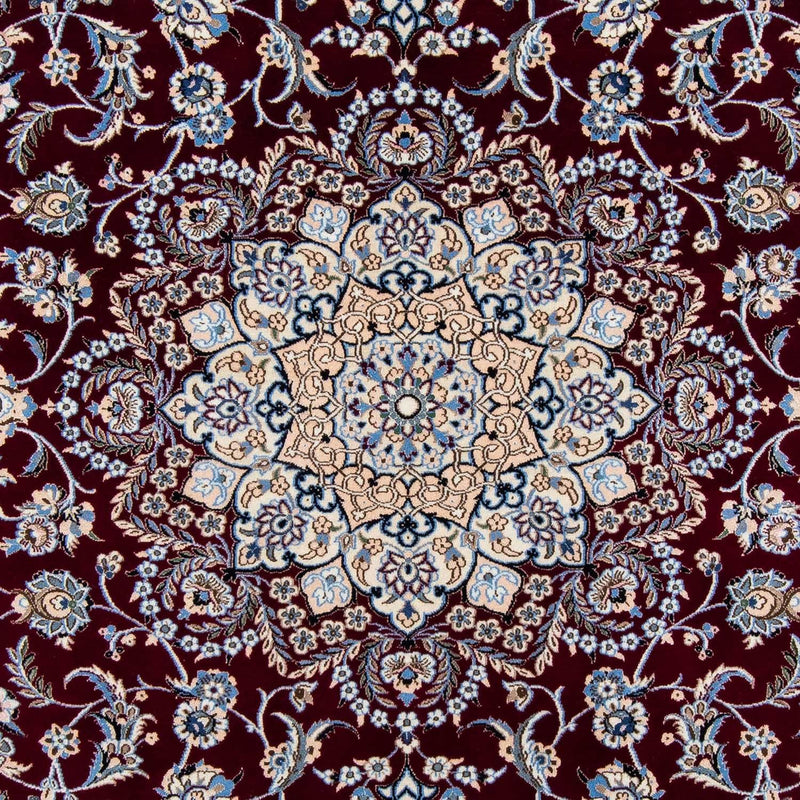 Tapis persan - Nain - Royal - 305 x 201 cm - rouge foncé