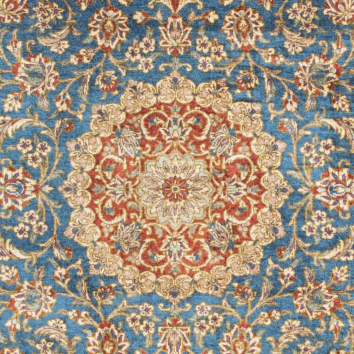 Tapis persan - Ghom - 117 x 80 cm - turquoise