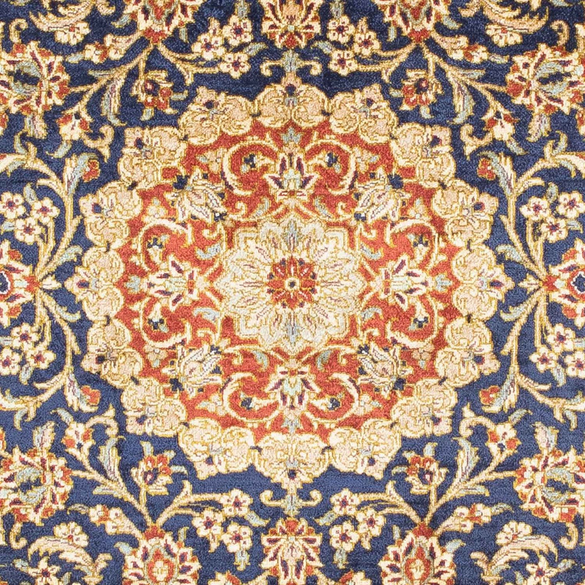 Tapis persan - Ghom - 116 x 78 cm - marron clair