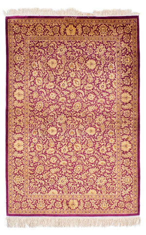 Tapis persan - Ghom - 150 x 100 cm - violet