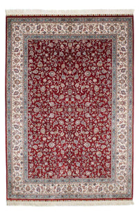 Tapis oriental - Hereke - 246 x 170 cm - rouge foncé