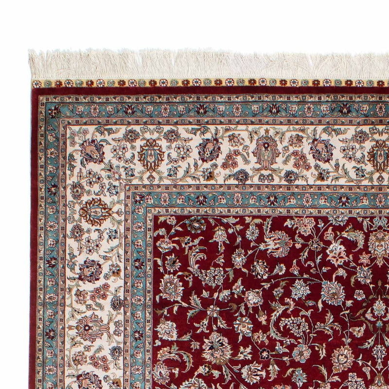 Tapis oriental - Hereke - 246 x 170 cm - rouge foncé