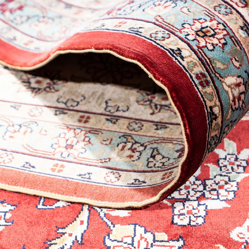 Tapis oriental - Hereke - 246 x 170 cm - rouge foncé