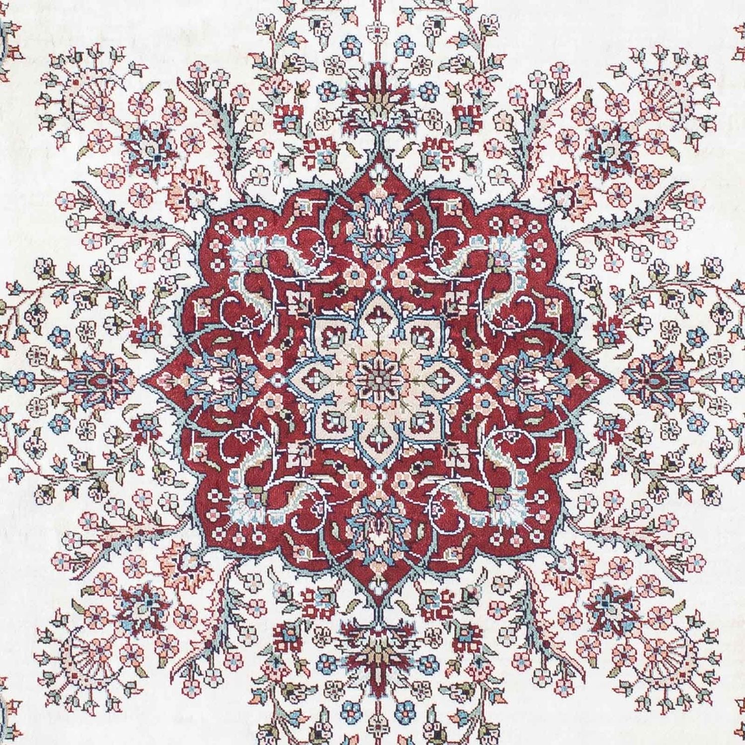 Tapis oriental - Hereke - 137 x 91 cm - rouge foncé