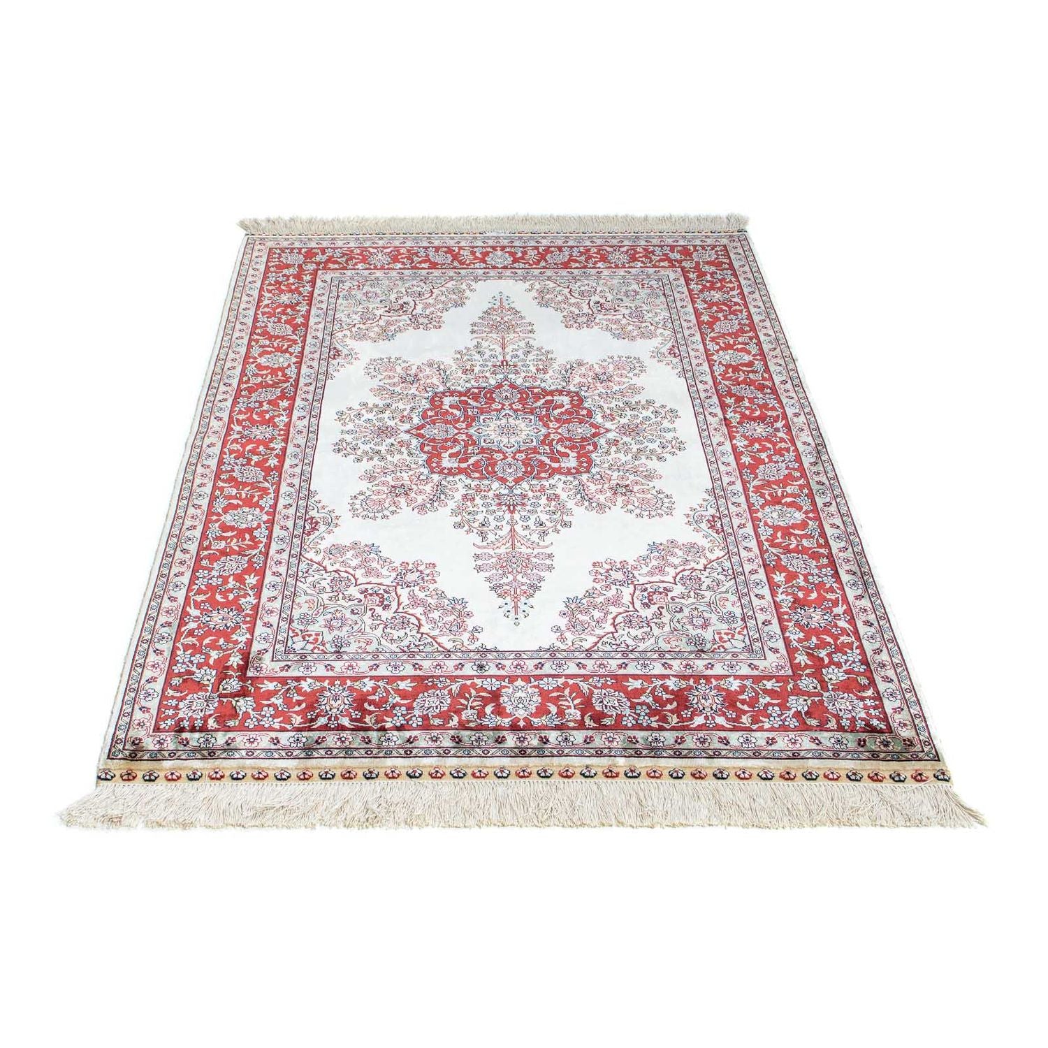 Tapis oriental - Hereke - 137 x 91 cm - rouge foncé