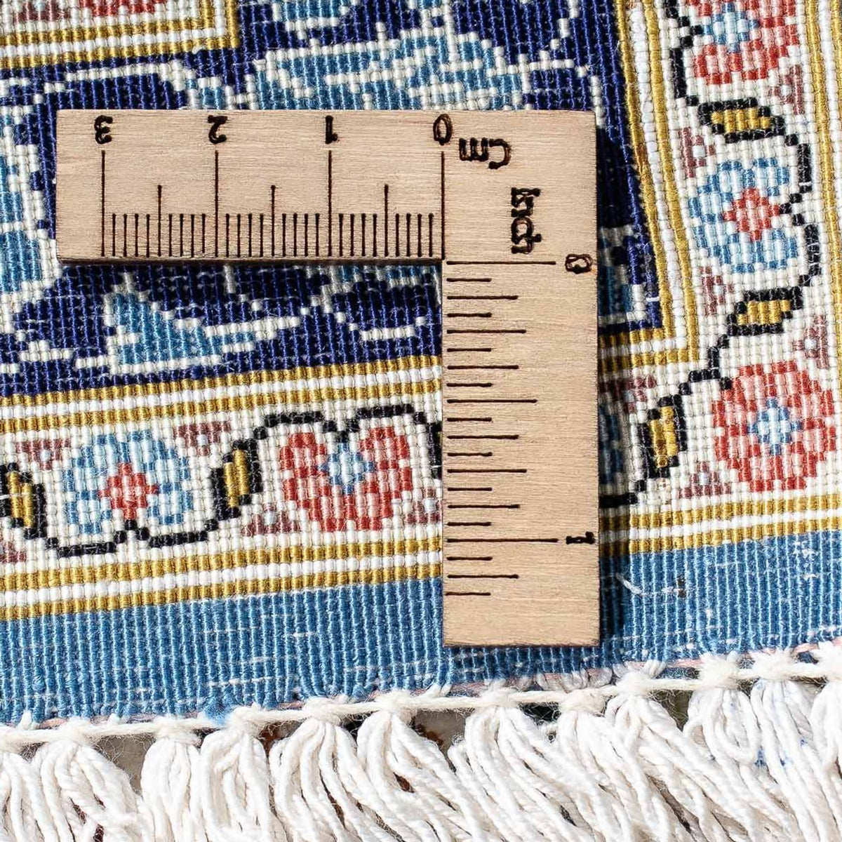 Tapis persan - Ghom - 86 x 60 cm - bleu