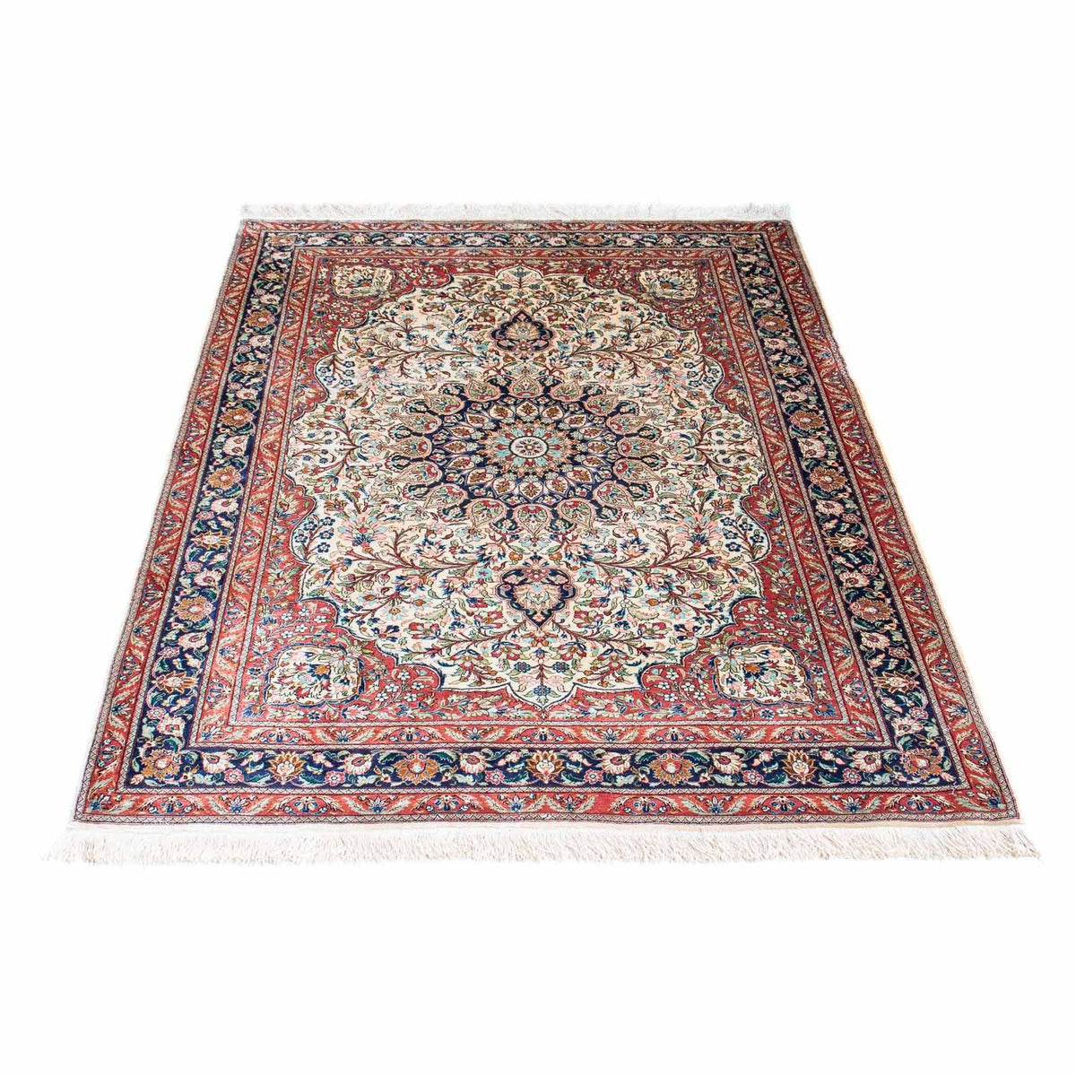 Tapis persan - Ghom - 155 x 104 cm - beige
