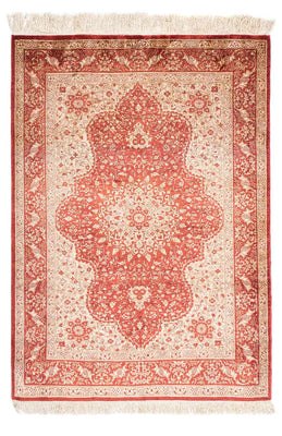 Tapis oriental - Hereke - 122 x 69 cm - rouge foncé