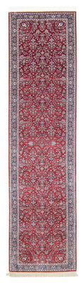 Tapis de couloir Tapis oriental - Hereke - 369 x 78 cm - rouge foncé