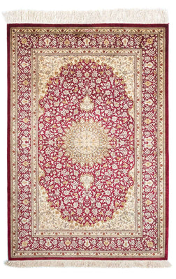 Tapis oriental - Hereke - 122 x 76 cm - rouge foncé