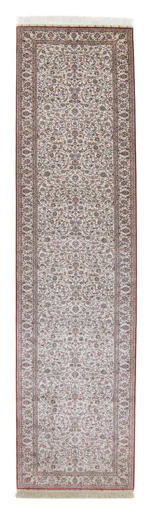 Tapis de couloir Tapis oriental - Hereke - 368 x 78 cm - rouge foncé
