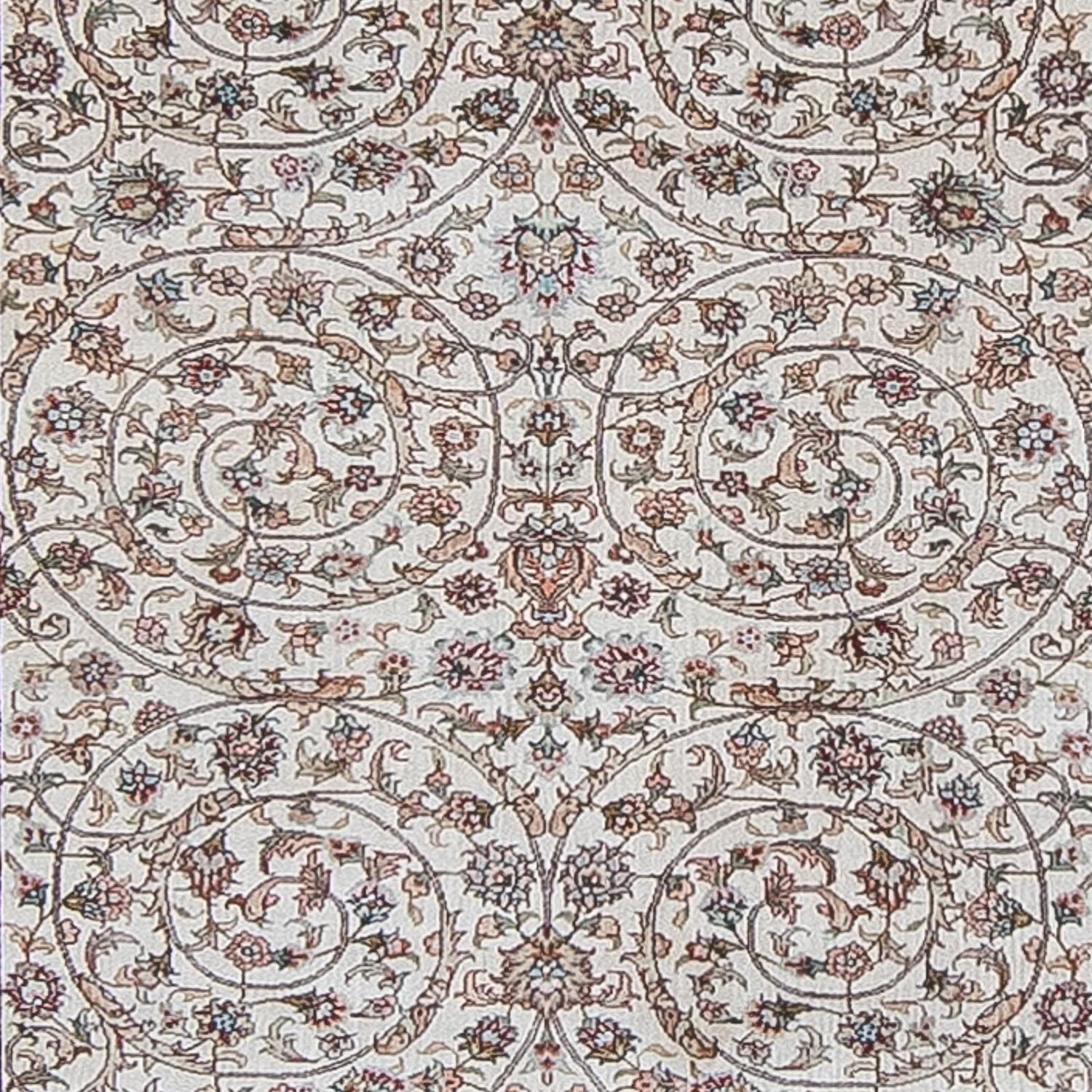 Tapis de couloir Tapis oriental - Hereke - 368 x 78 cm - rouge foncé