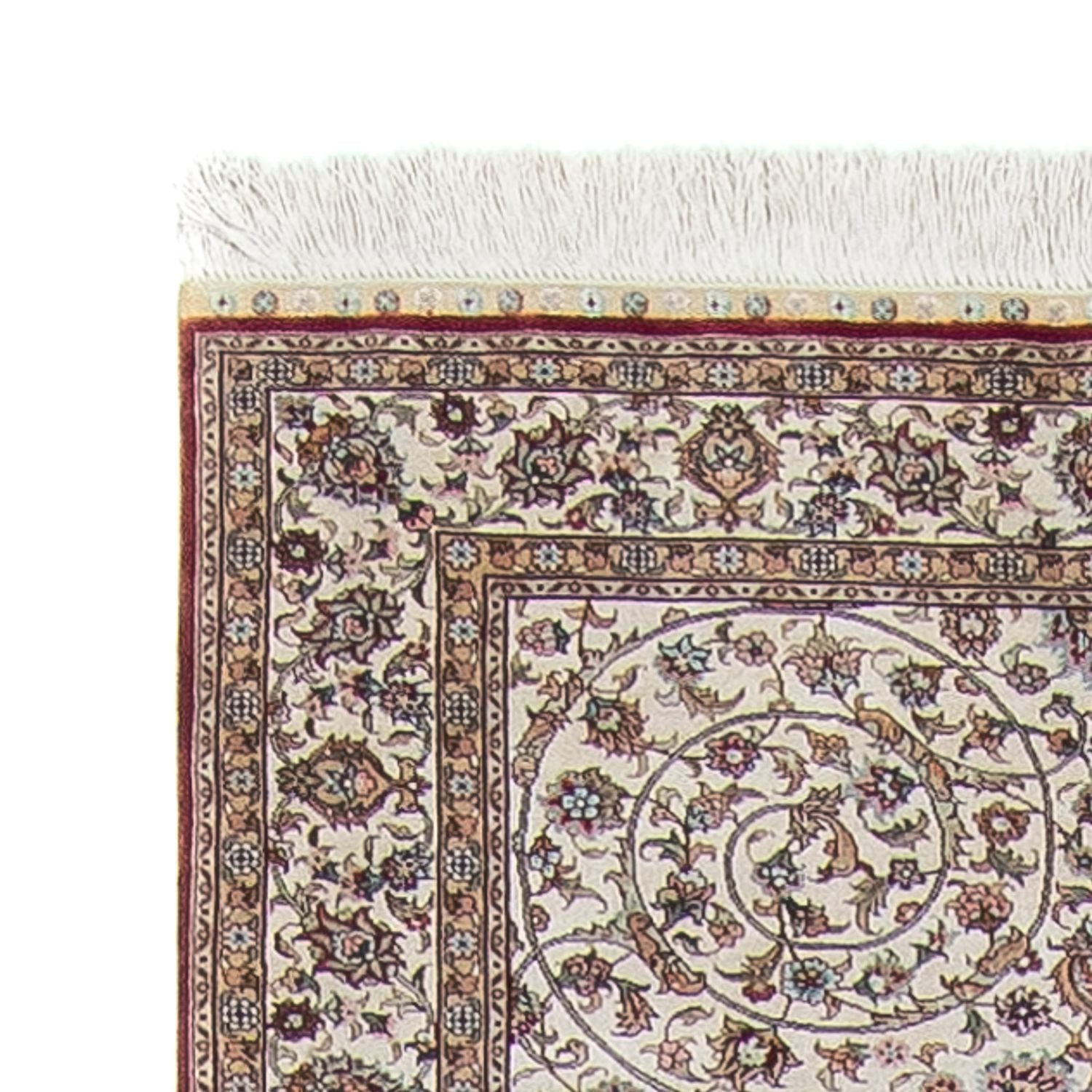 Tapis de couloir Tapis oriental - Hereke - 368 x 78 cm - rouge foncé