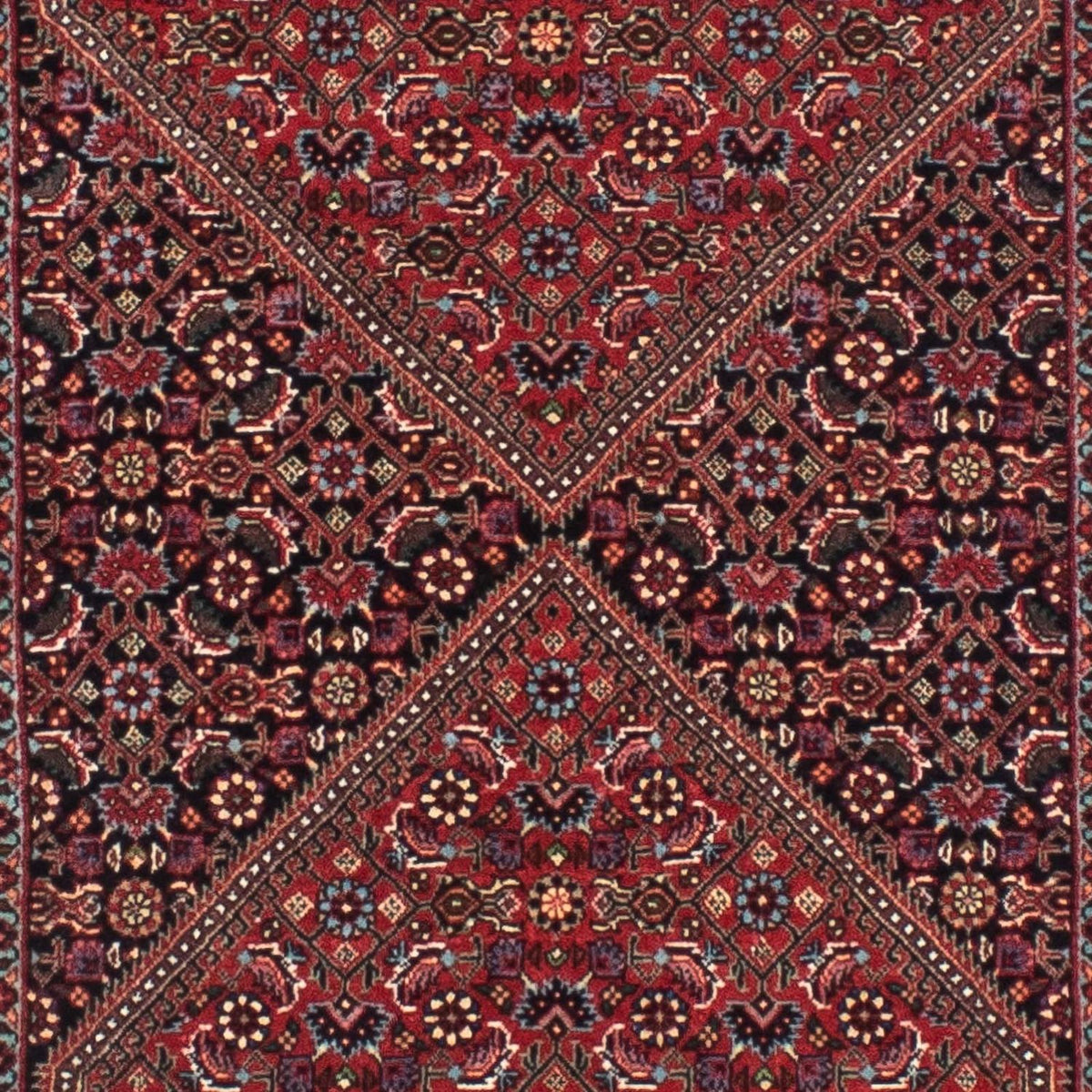 Tapis de couloir Tapis persan - Bidjar - 305 x 78 cm - rouille