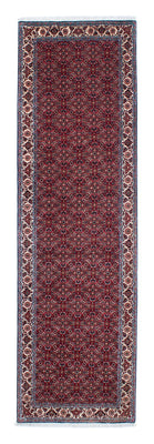 Tapis de couloir Tapis persan - Bidjar - 295 x 84 cm - rouge foncé