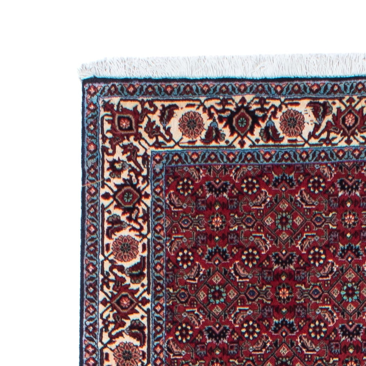 Tapis de couloir Tapis persan - Bidjar - 295 x 84 cm - rouge foncé