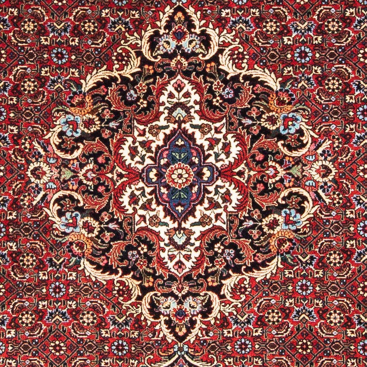 Tapis persan - Bidjar - 165 x 110 cm - rouge foncé