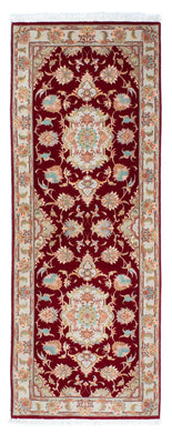 Tapis de couloir Tapis persan - Tabriz - 206 x 78 cm - rouge foncé