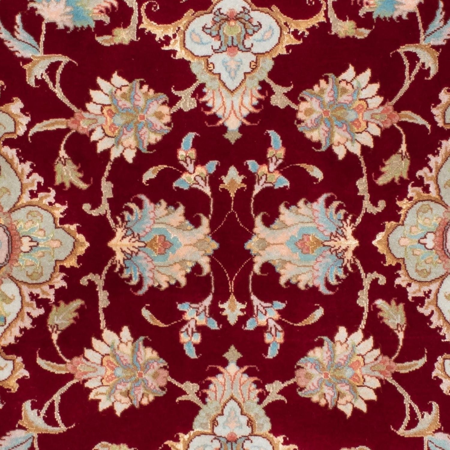 Tapis de couloir Tapis persan - Tabriz - 206 x 78 cm - rouge foncé