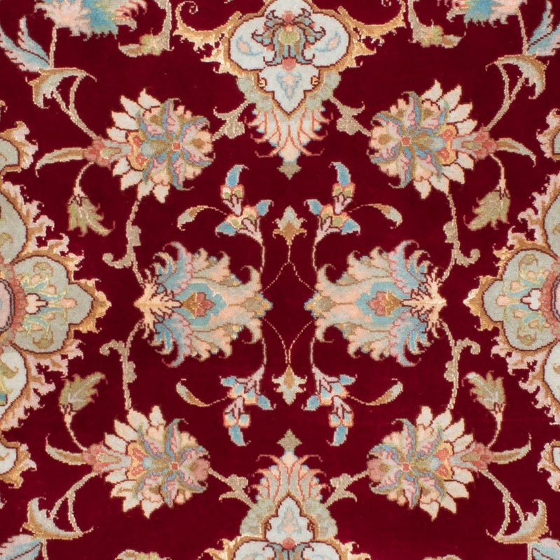 Tapis de couloir Tapis persan - Tabriz - 206 x 78 cm - rouge foncé