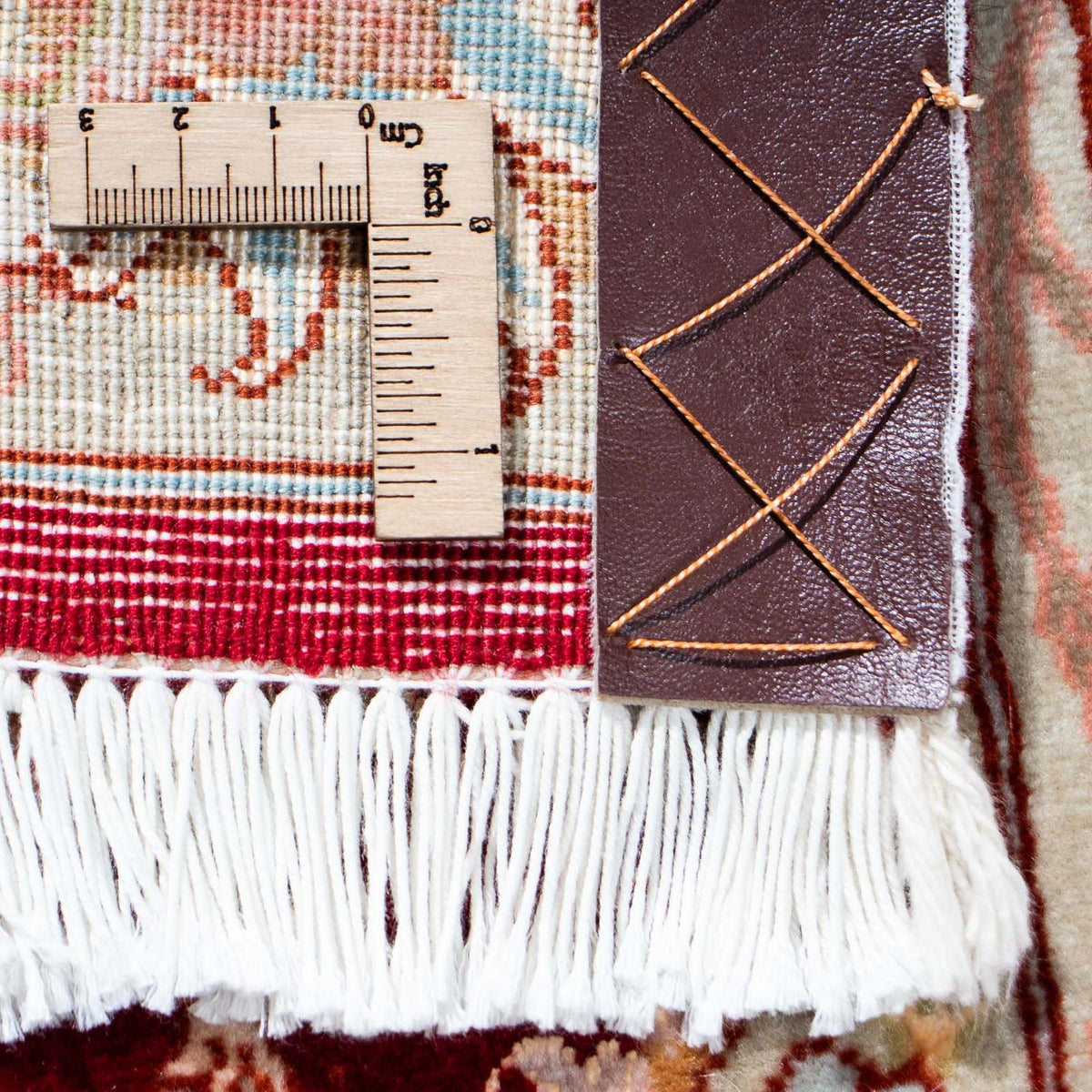 Tapis de couloir Tapis persan - Tabriz - 206 x 78 cm - rouge foncé