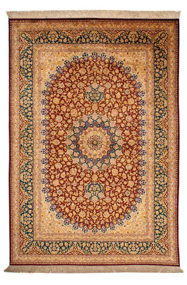 Tapis en soie - Soie chinoise - 198 x 137 cm - multicolore