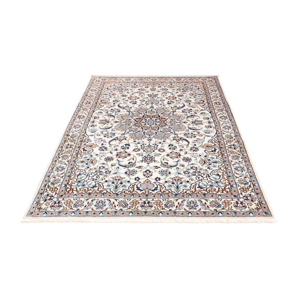 Tapis persan - Nain - Royal - 199 x 128 cm - beige