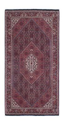 Tapis de couloir Tapis persan - Bidjar - 202 x 99 cm - bleu foncé