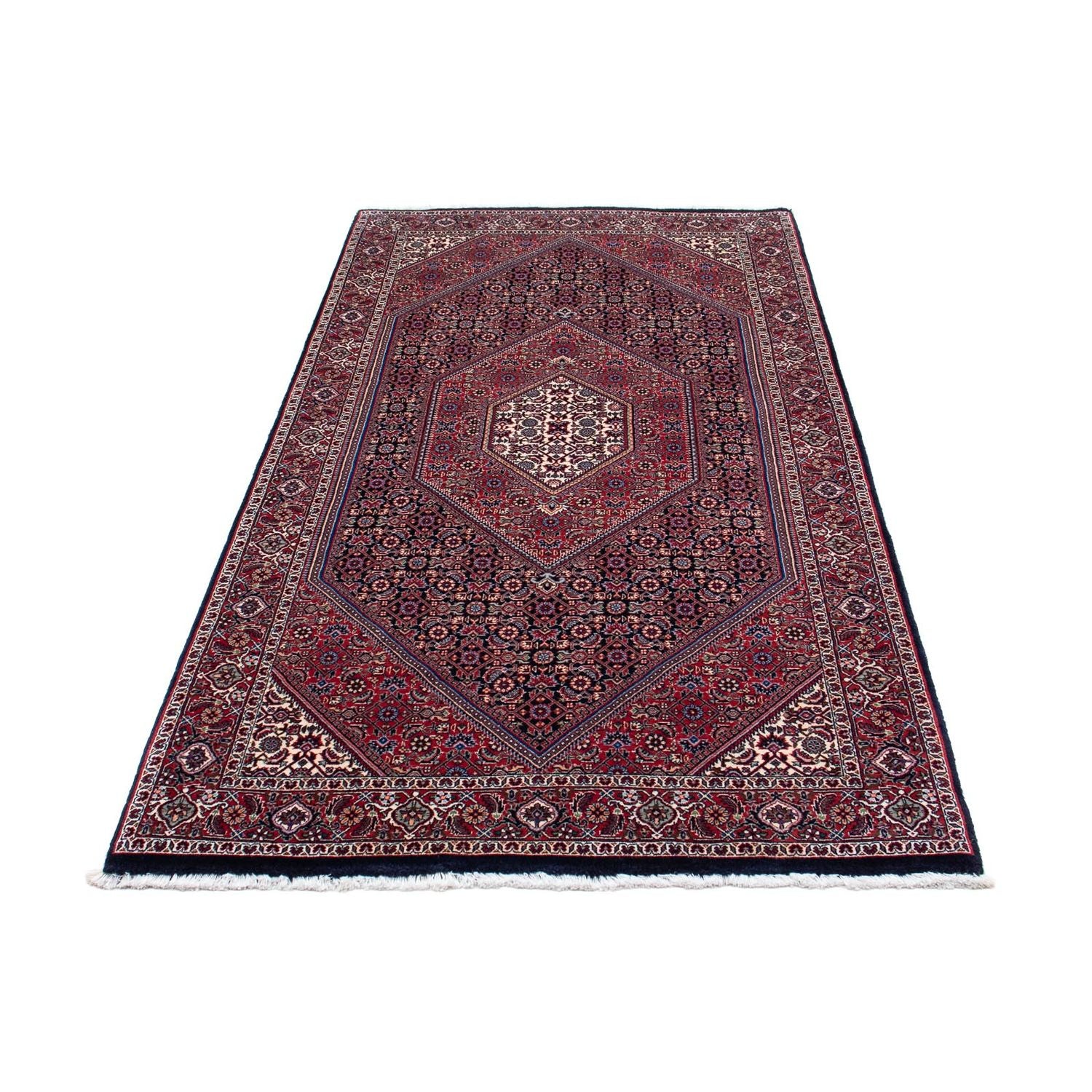 Tapis de couloir Tapis persan - Bidjar - 202 x 99 cm - bleu foncé