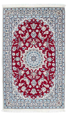Tapis persan - Nain - Royal - 184 x 108 cm - rouge foncé