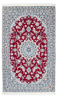 Tapis persan - Nain - Royal - 184 x 108 cm - rouge foncé