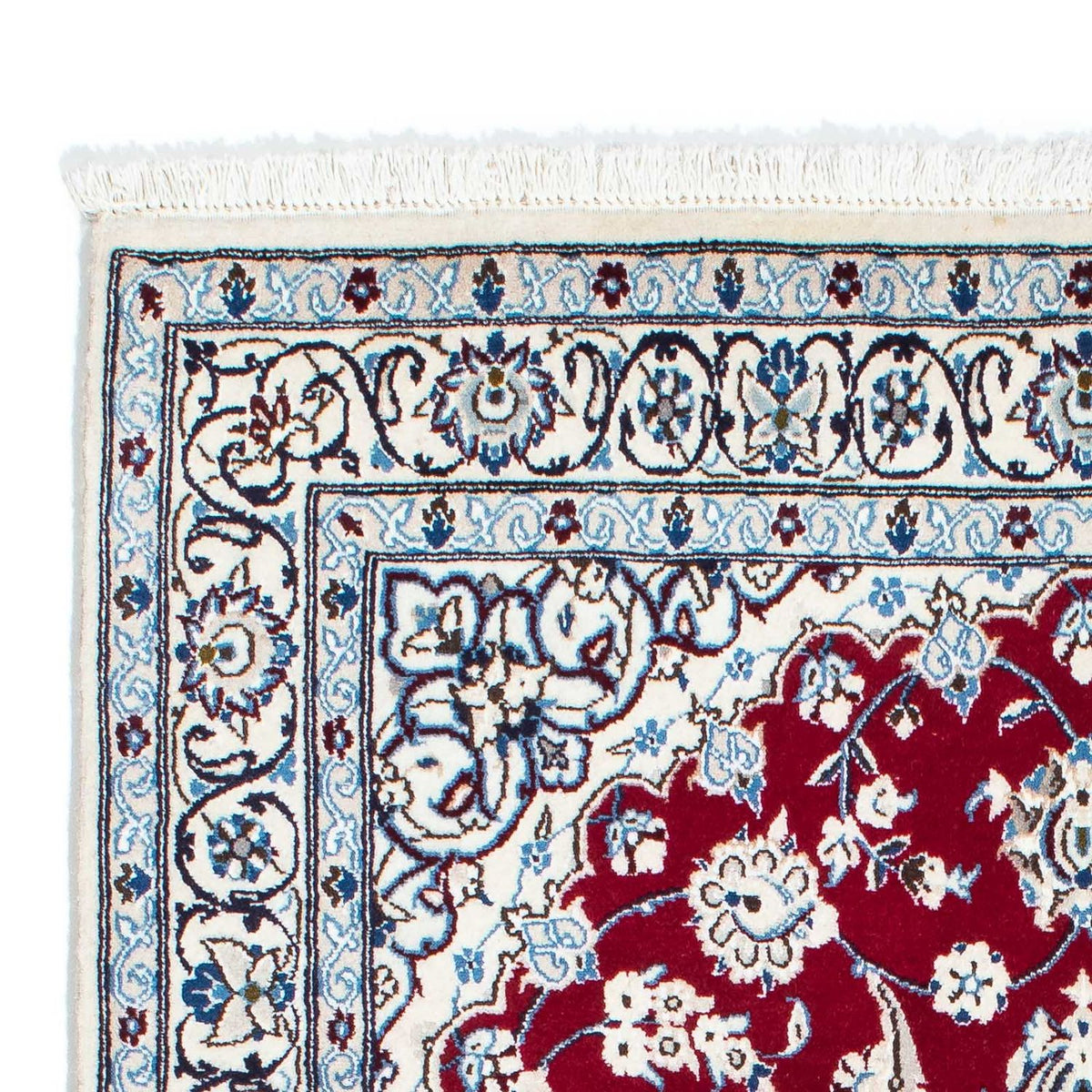 Tapis persan - Nain - Royal - 184 x 108 cm - rouge foncé