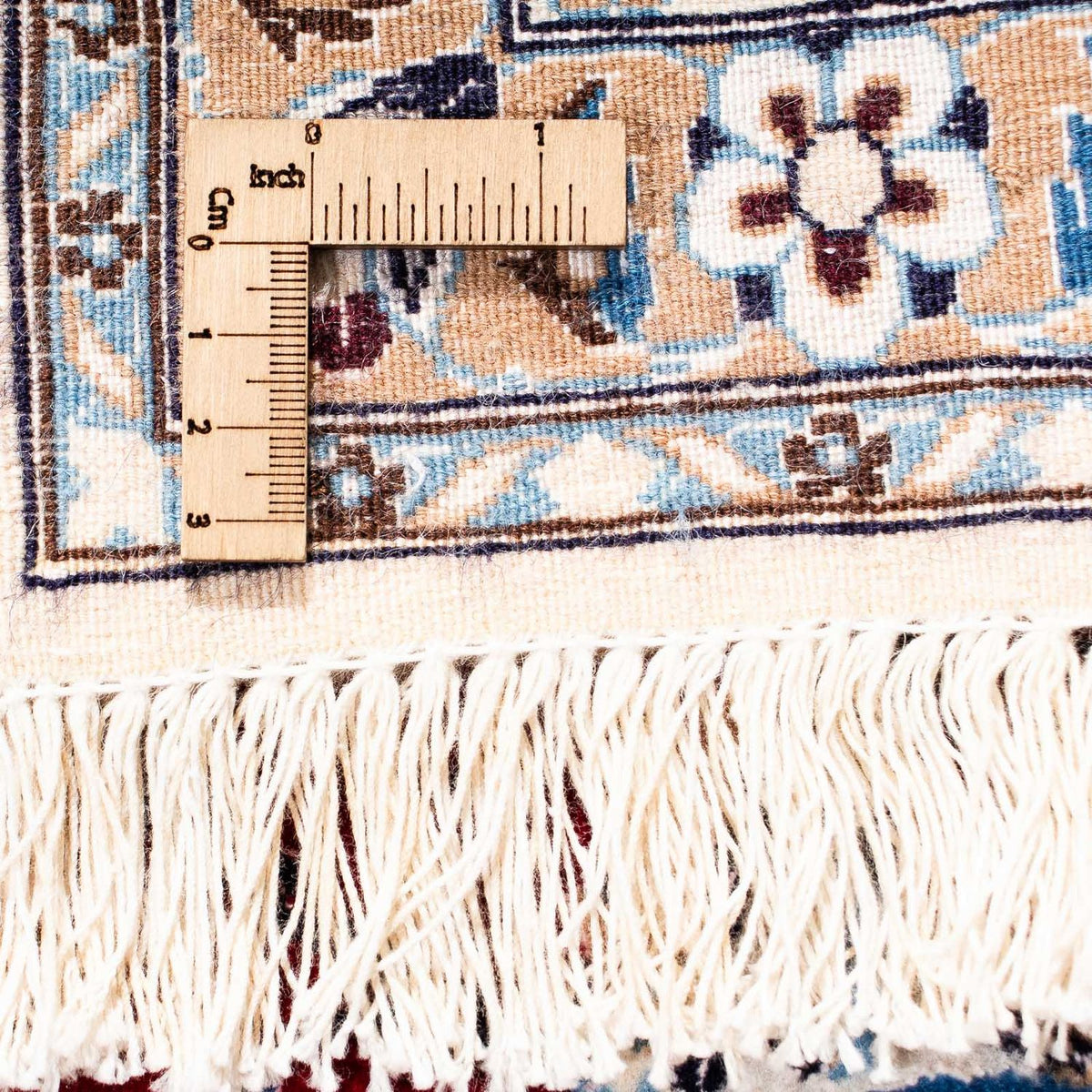 Tapis persan - Nain - Premium - 242 x 158 cm - rouge foncé