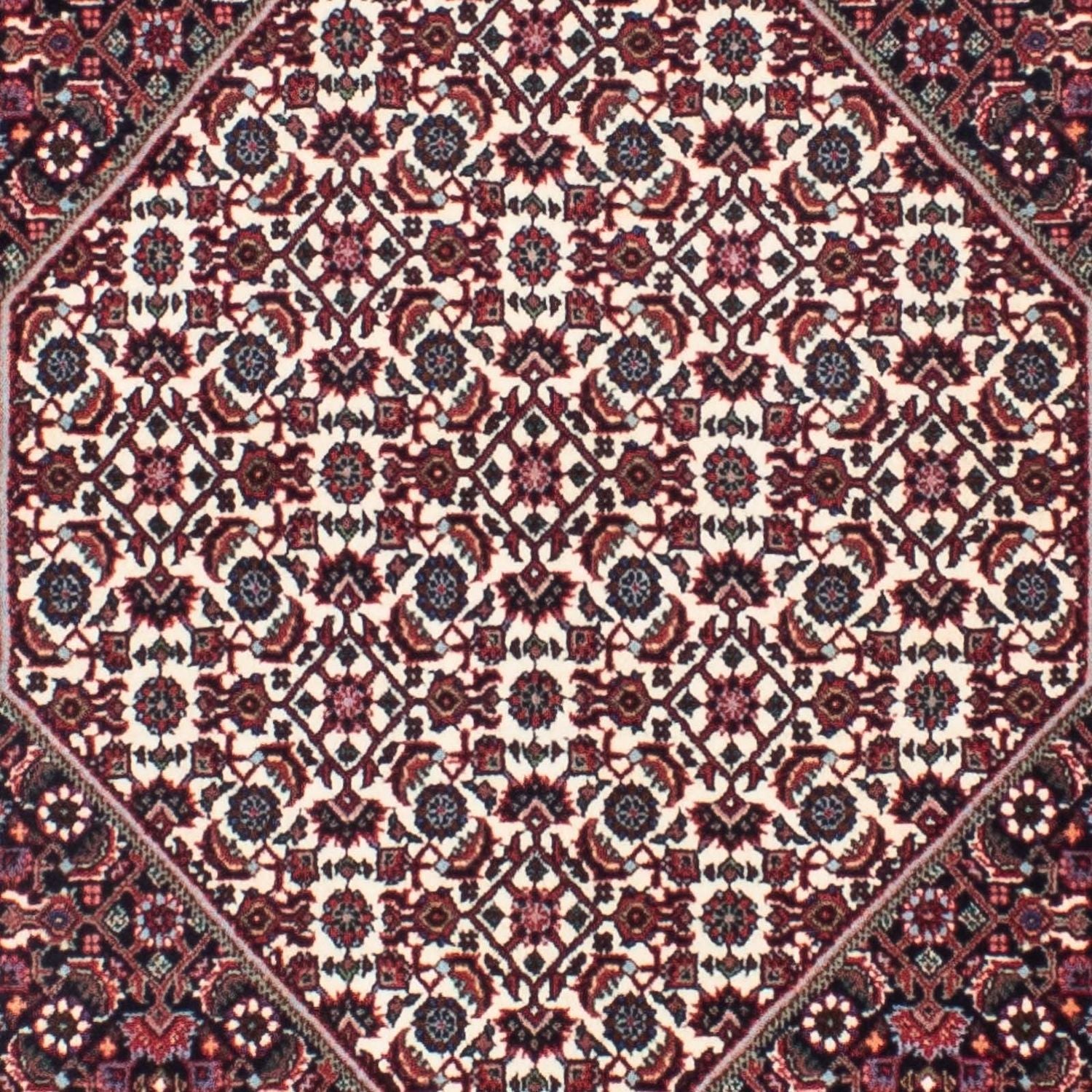 Tapis de couloir Tapis persan - Bidjar - 295 x 88 cm - rouge