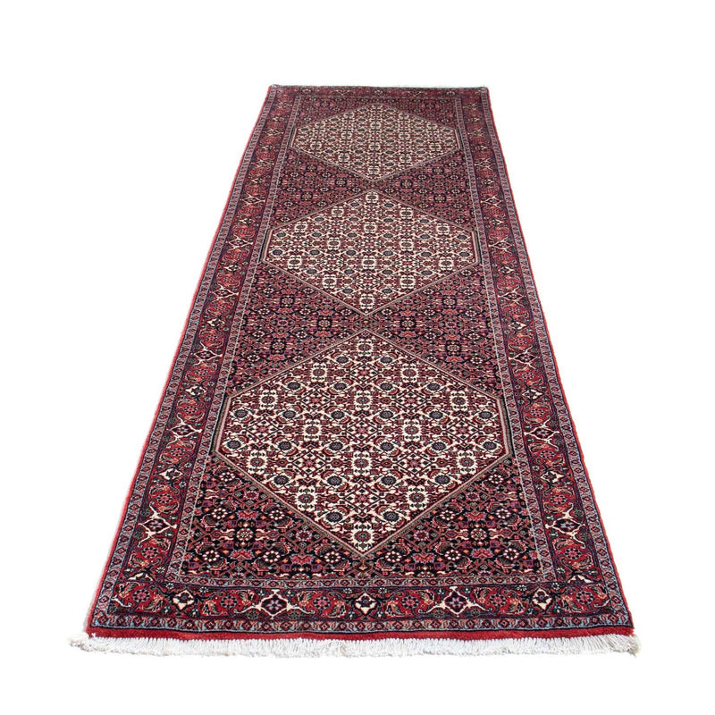 Tapis de couloir Tapis persan - Bidjar - 295 x 88 cm - rouge