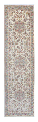Tapis de couloir Tapis persan - Tabriz - Royal - 360 x 90 cm - beige